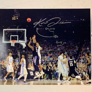 Kris Jenkins Autograph Signed Villanova Drawn Play The Shot 16x20 Photo JSA